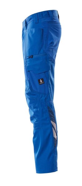 Zoom bild av Byxor med knäfickor, azurblå