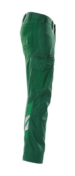 Zoom bild av Byxor med lårfickor, grön