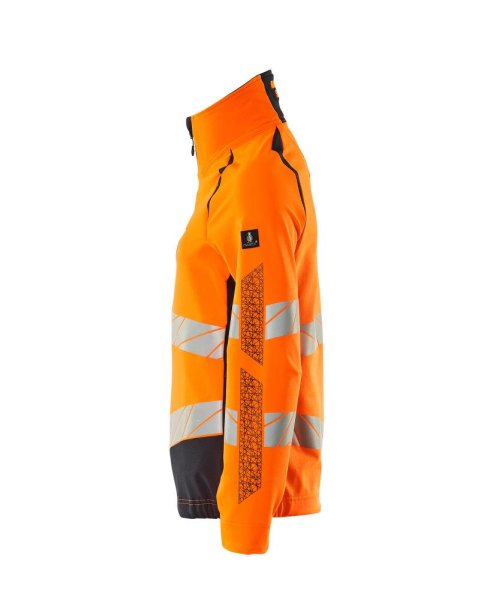 Zoom bild av Dam stretchjacka, orange/mörk marin