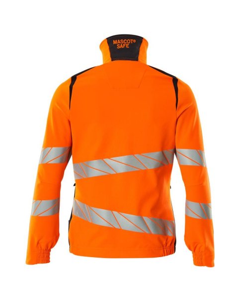 Zoom bild av Dam stretchjacka, orange/mörk marin