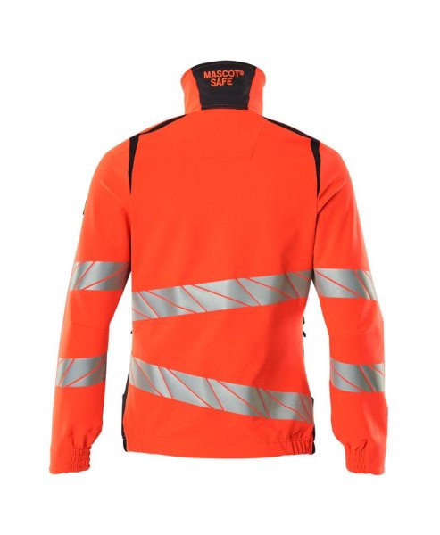 Zoom bild av Dam stretchjacka, röd/mörk marin