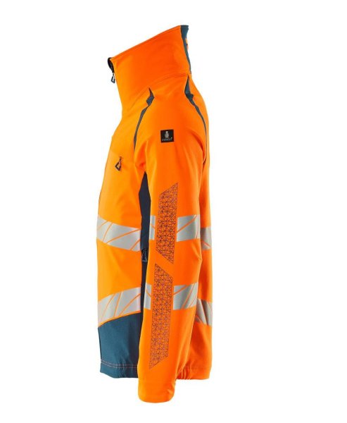 Zoom bild av Stretchjacka, orange/petrolium