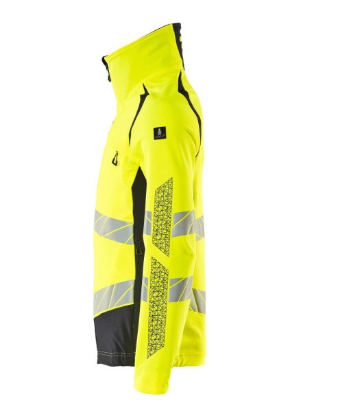 Zoom bild av Stretchjacka, gul/mörk marin