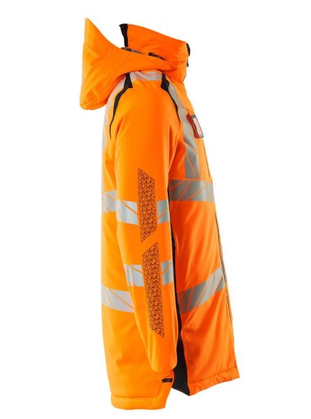 Zoom bild av Parkas, orange/mörk marin