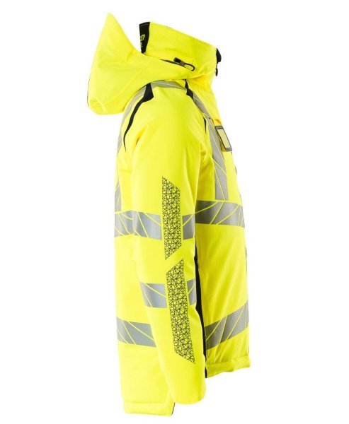 Zoom bild av Vinterjacka, gul/mörk marin