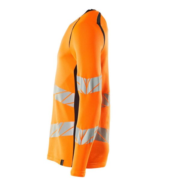 Zoom bild av Långärmad t-shirt, orange/mörk marin