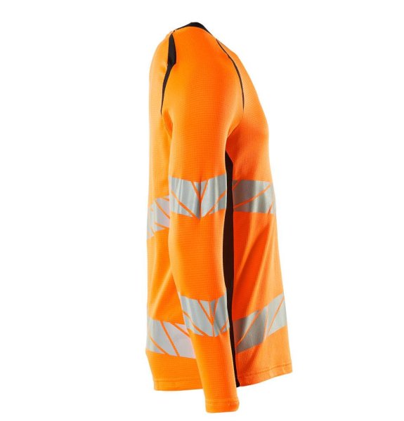Zoom bild av Långärmad t-shirt, orange/mörk marin