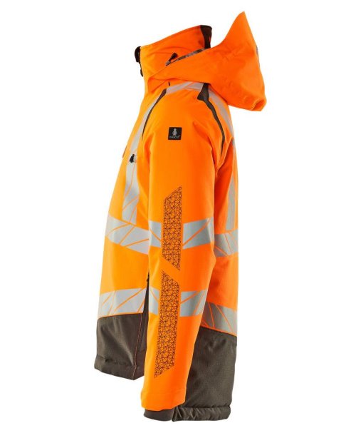 Zoom bild av Vinterjacka, orange/mörk antracite