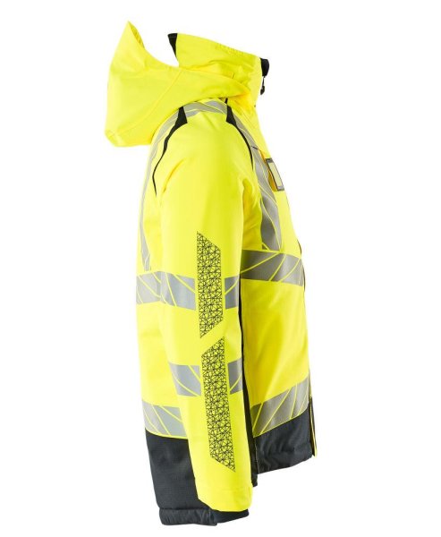 Zoom bild av Vinterjacka, gul/mörk marin