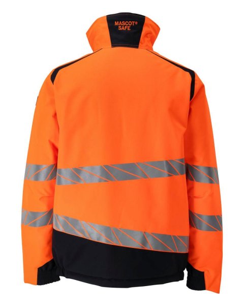 Zoom bild av Vinterjacka, orange/mörk marin