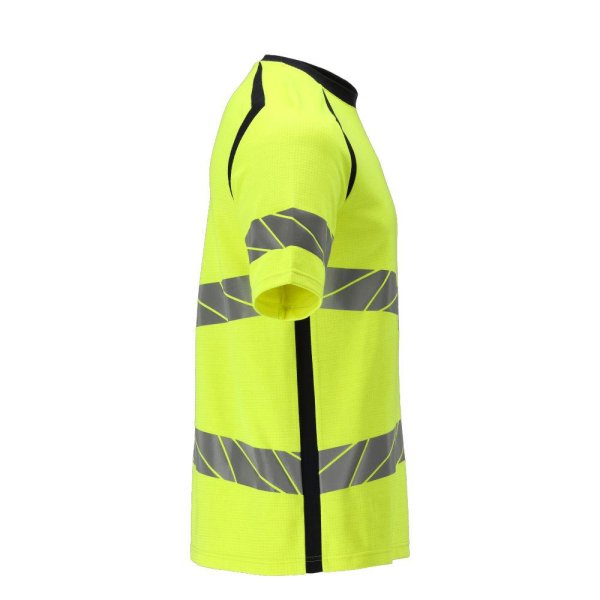 Zoom bild av T-shirt kortärmad, gul/mörk marin