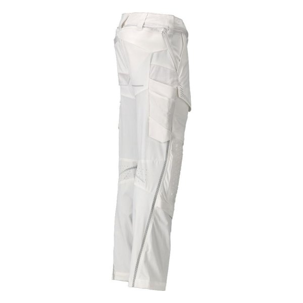 Zoom bild av Byxor med knäfickor målare, vit