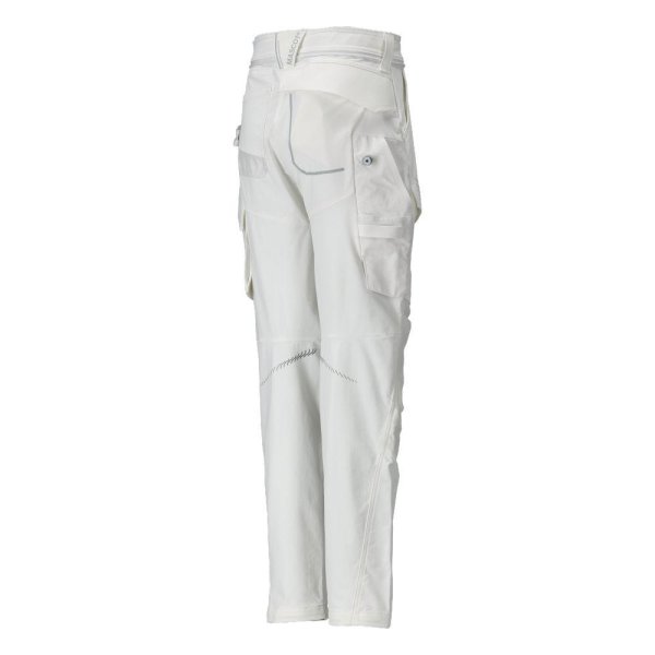 Zoom bild av Byxor dam med knäfickor, vit