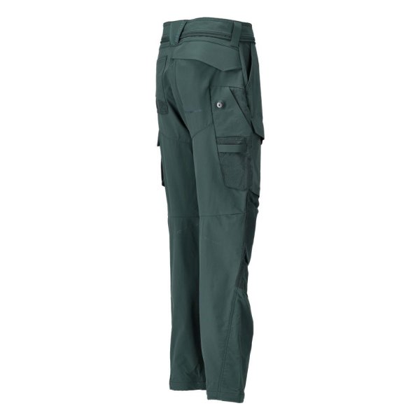 Zoom bild av Byxor dam med knäfickor, skogsgrön