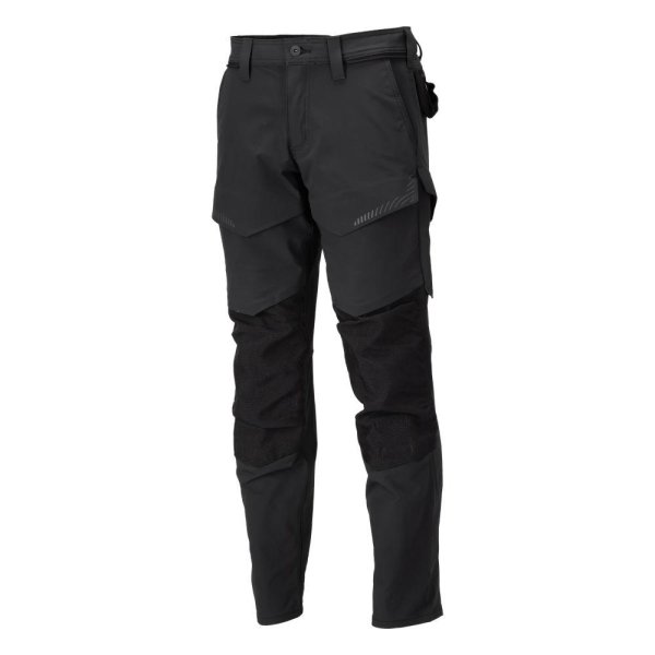 Zoom bild av Byxor med knäfickor, svart