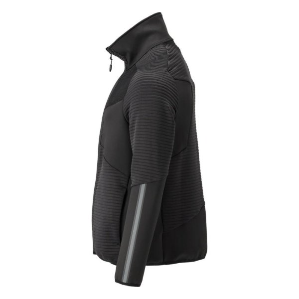 Zoom bild av Fleecetröja med blixtlås | Svart