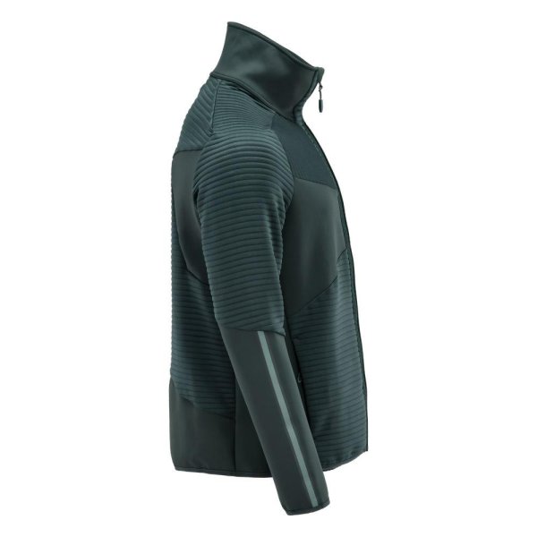 Zoom bild av Fleecetröja med blixtlås | Skogsgrön