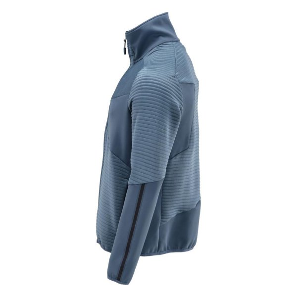 Zoom bild av Fleecetröja med blixtlås | Stenblå