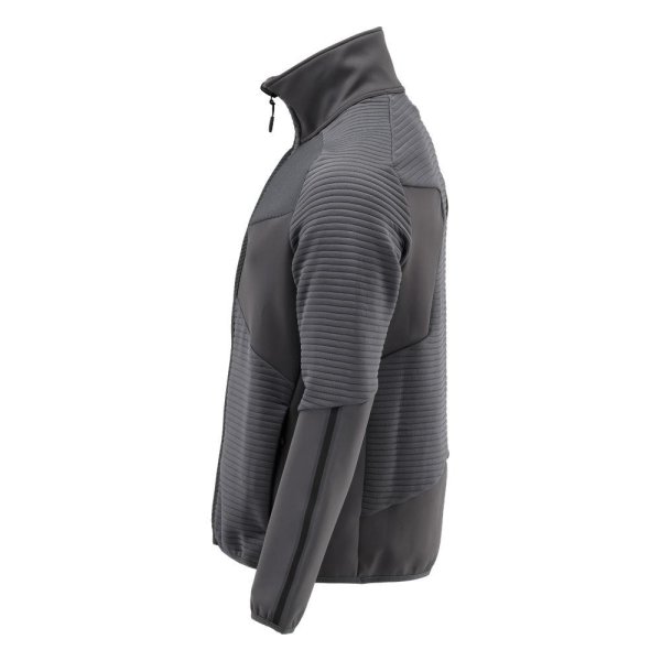 Zoom bild av Fleecetröja med blixtlås | Stengrå