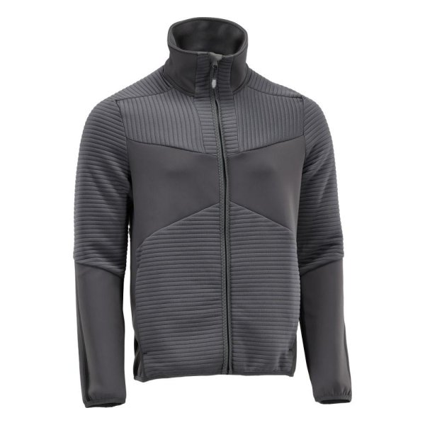 Zoom bild av Fleecetröja med blixtlås | Stengrå