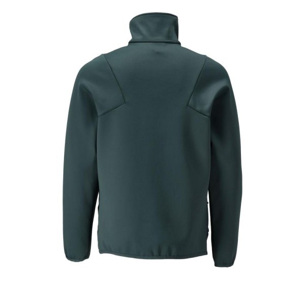 Zoom bild av Fleecetröja med blixtlås Herr | Skogsgrön