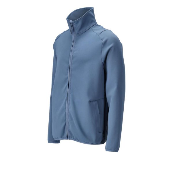 Zoom bild av Fleecetröja med blixtlås Herr | Stenblå