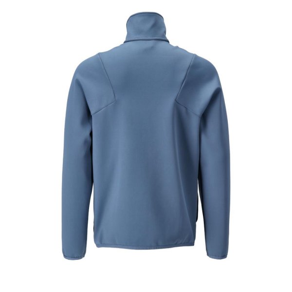 Zoom bild av Fleecetröja med blixtlås Herr | Stenblå