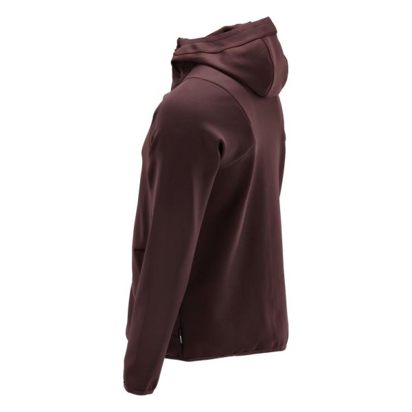 Zoom bild av Fleecetröja med huva, Herr | Vinröd