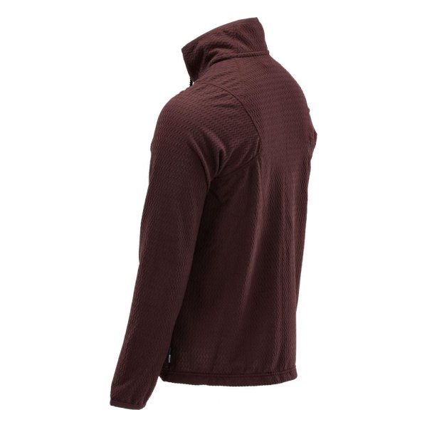 Zoom bild av Mikrofleece tröja med blixtlås Herr | Vinröd