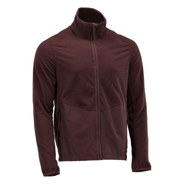 Zoom bild av Mikrofleece tröja med blixtlås Herr | Vinröd