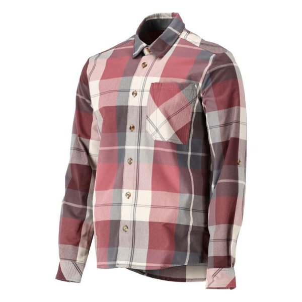 Zoom bild av Rutig Skjorta Herr | Vinröd