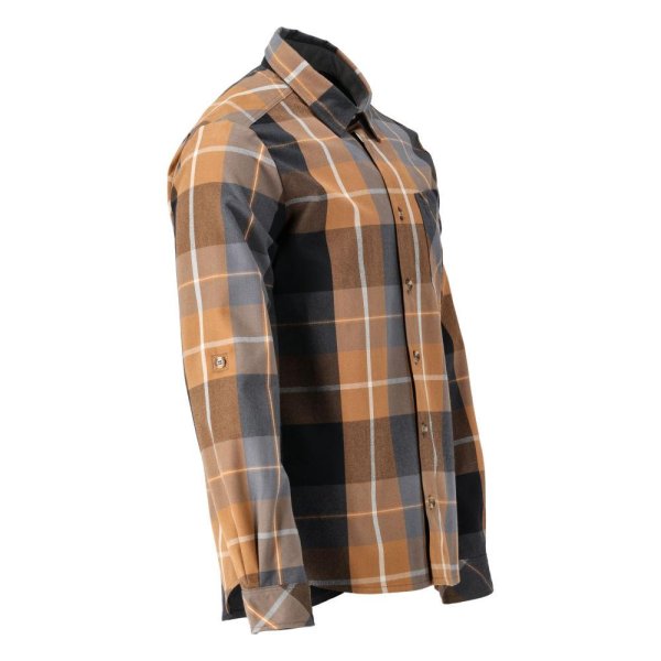 Zoom bild av Rutig Skjorta Herr | Nötbrun