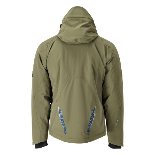 Zoom bild av Vinterjacka, mossgrön/svart