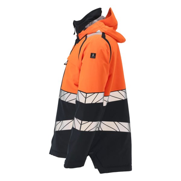 Zoom bild av Vinterjacka, svart/orange