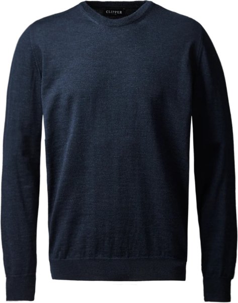 Zoom bild av Milan mens pullover round-neck, navy melange