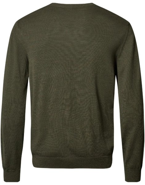 Zoom bild av Milan mens pullover round-neck, olive melange
