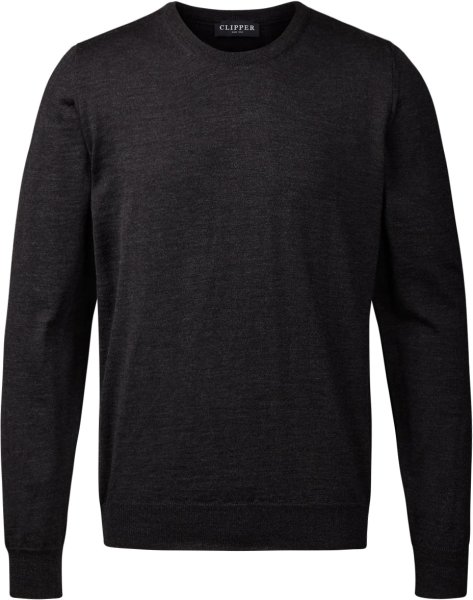 Zoom bild av Milan mens pullover round-neck, charcoale melange