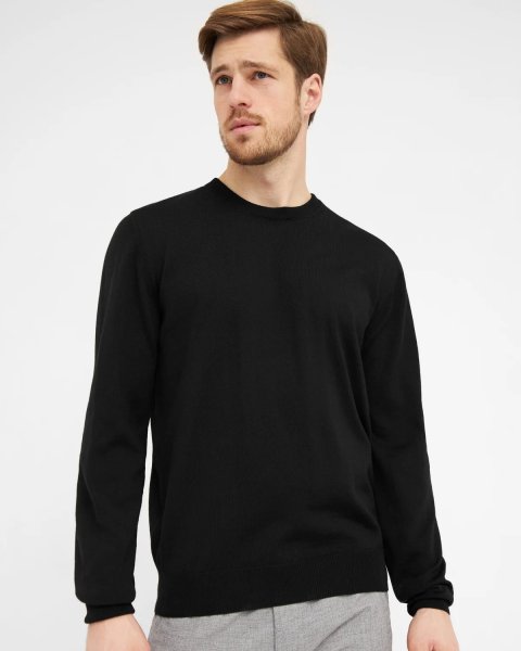 Zoom bild av Milan mens pullover round-neck, black