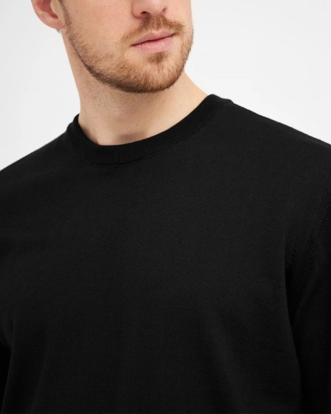 Zoom bild av Milan mens pullover round-neck, black