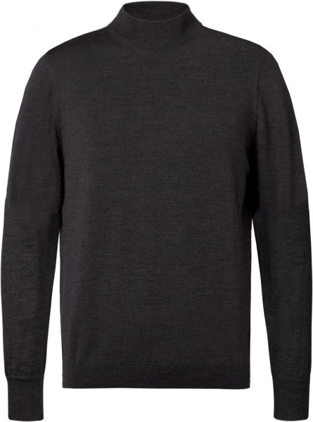 Zoom bild av Milan mens turtle neck pullover, charcoale melange