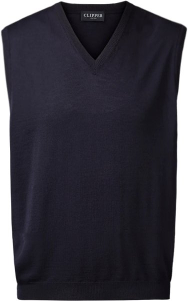 Zoom bild av Milan mens slipover v-neck, dark navy