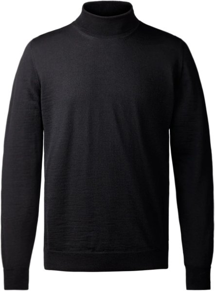 Zoom bild av Milan mens roll neck pullover, black