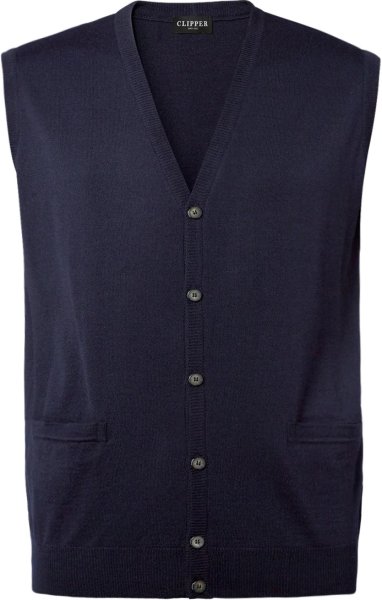 Zoom bild av Milan mens waistcoat v-neck, dark nay