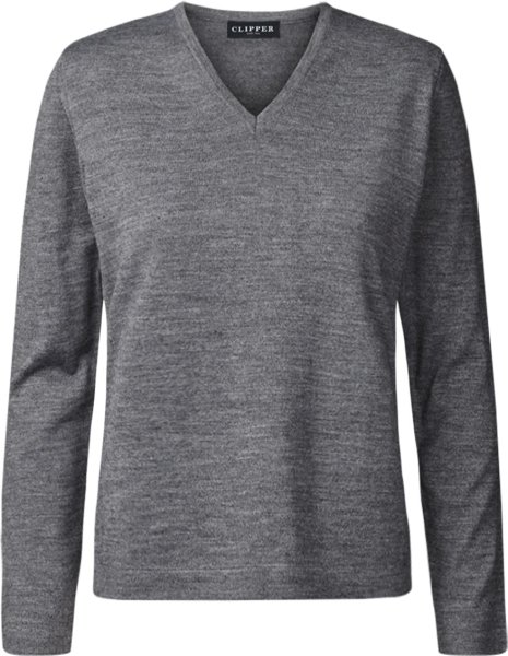 Zoom bild av Copenhagen womens pullover v-neck, stone grey melange
