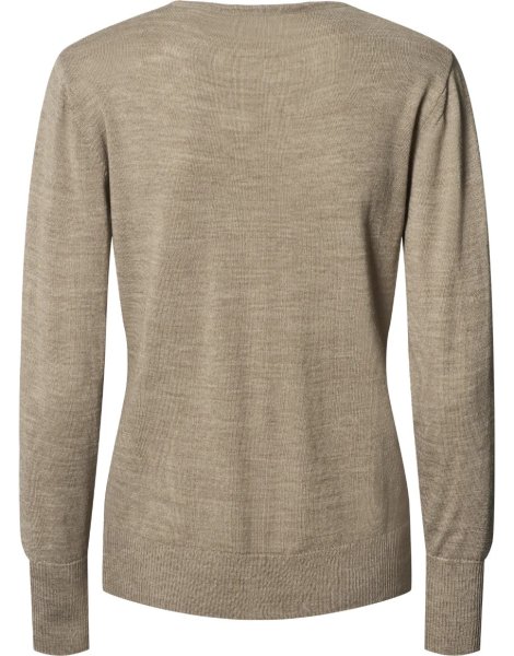 Zoom bild av Copenhagen womens cardigan v-neck, sand melange