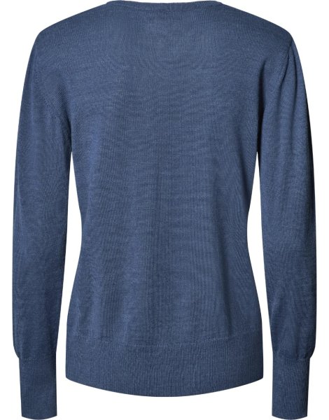 Zoom bild av Copenhagen womens cardigan v-neck, dusty blue melange