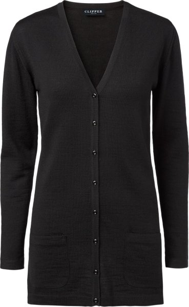 Zoom bild av Copenhagen womens long cardigan v-neck, black