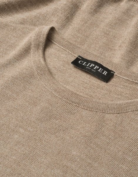 Zoom bild av Copenhagen mens pullover round-neck, sand melange