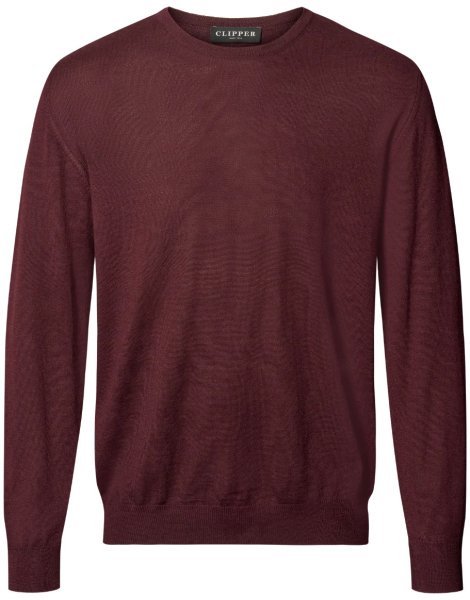 Zoom bild av Copenhagen mens pullover round-neck, burgundy melange