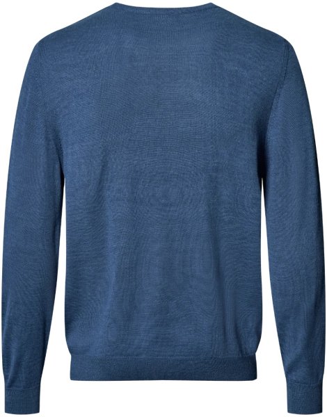 Zoom bild av Copenhagen mens pullover round-neck, dusty blue melange